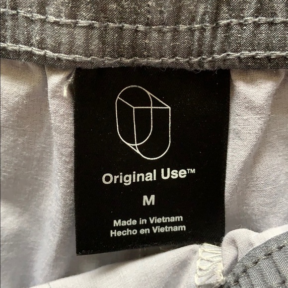 Grey striped swim shorts size medium - Picture 3 of 4